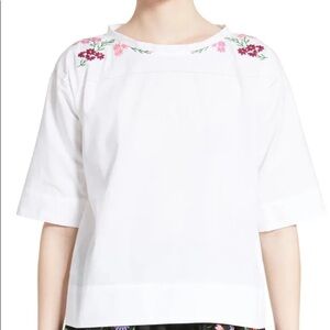 NWOT Comme des garçons tricot embroidered top